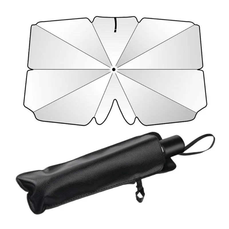 Parasol de voiture Parasol Protection solaire et isolation thermique Pare-brise de véhicule Abat-jour pliable bloque les rayons UV