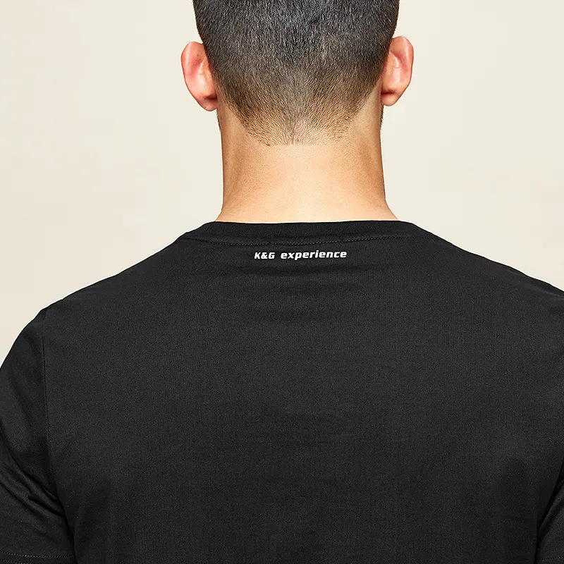 Wholesale KUEGOU Mens Short Sleeve 100% Cotton Merino Wool T Shirt