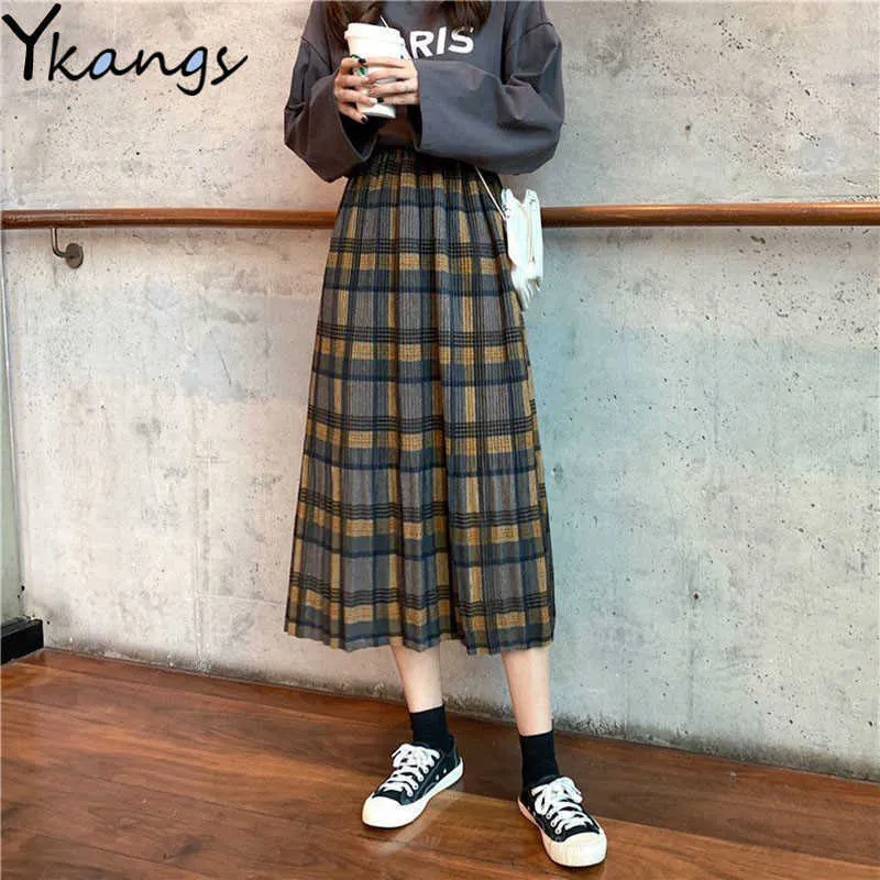 Christmas plaid skirt 7xl cheap