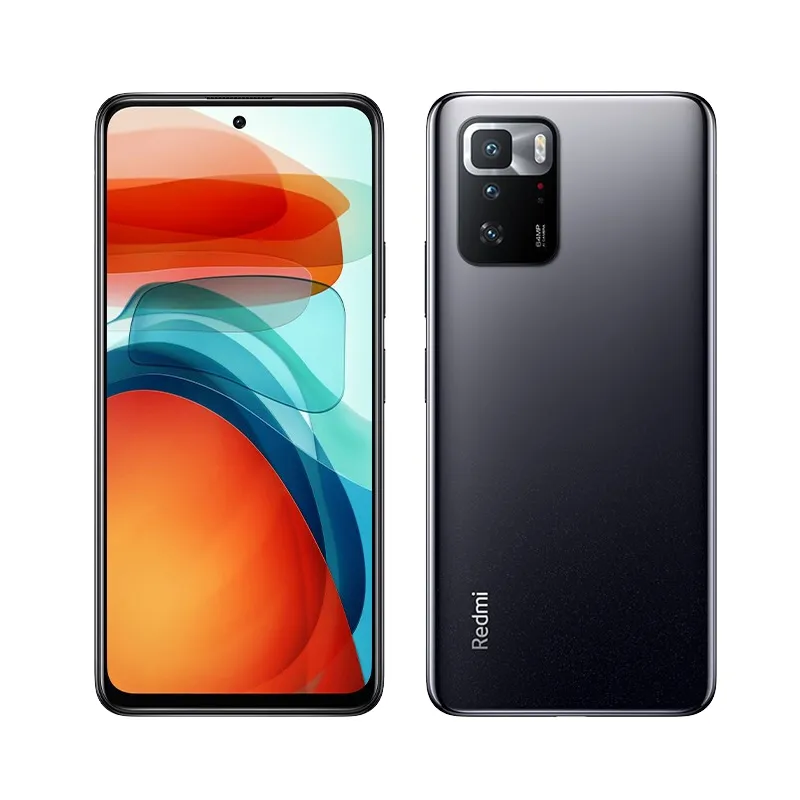 オリジナルXiaomi Redmi Note 10 Pro 5G携帯電話6GB RAM 128GB ROM MTK DIMENSING 1100 ANDROID 6.6 "フルスクリーン64MP AI NFC 5000MAH FACE ID指紋スマート携帯電話