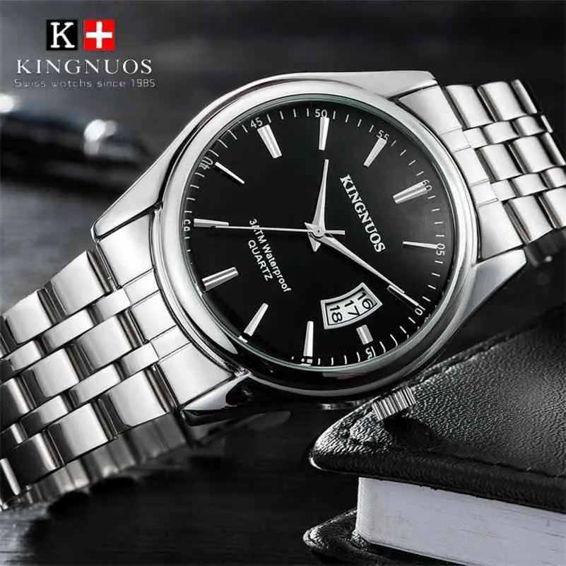 Top marka luksusowy męski zegarek 30m wodoodporny zegar z datownikiem męskie zegarki sportowe mężczyźni kwarcowy zegarek na co dzień Relogio Masculino 210329