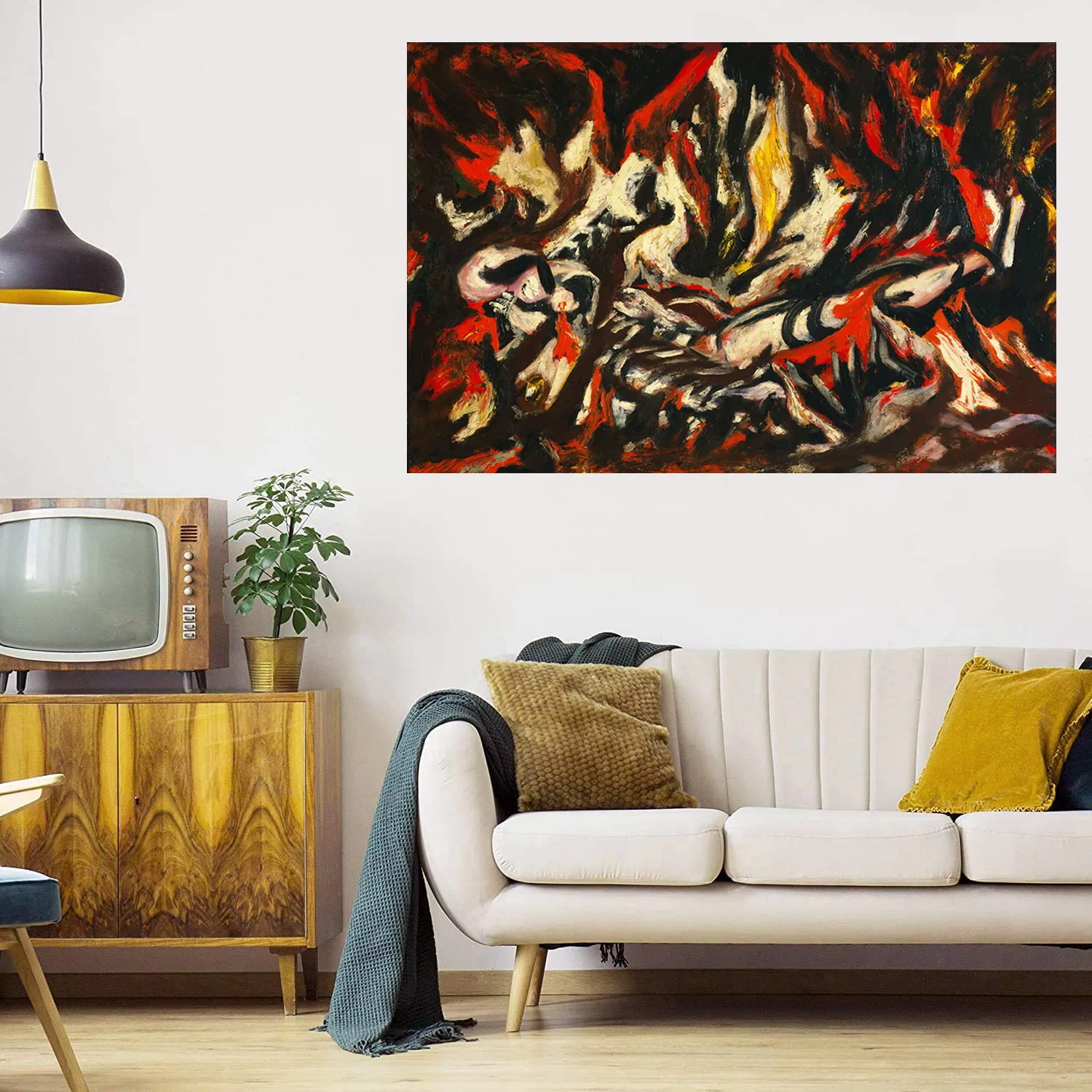 The Flame Home Decor Large Oil Painting On Canvas Handpainted/HD-Print Wall Art Pictures Customization is acceptable 21062917