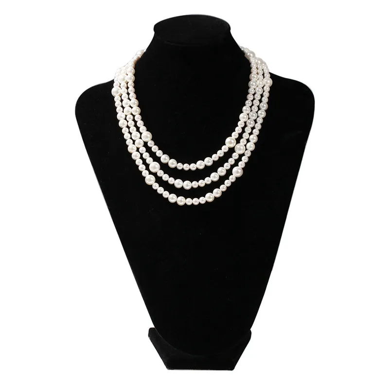 Pearl Choker Naszyjniki Łańcuch Goth Collar dla Kobiet Moda Urok Party Wedding Jewelry Prezent