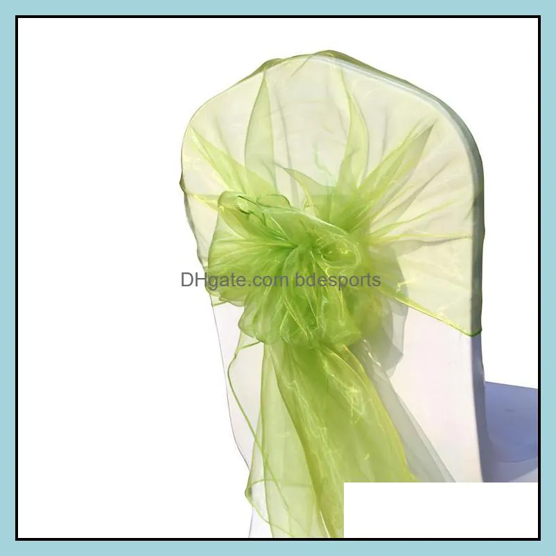 Sashes Marious Big Discount ! 100pcs Organza Hood For Chair Wrap Wedding