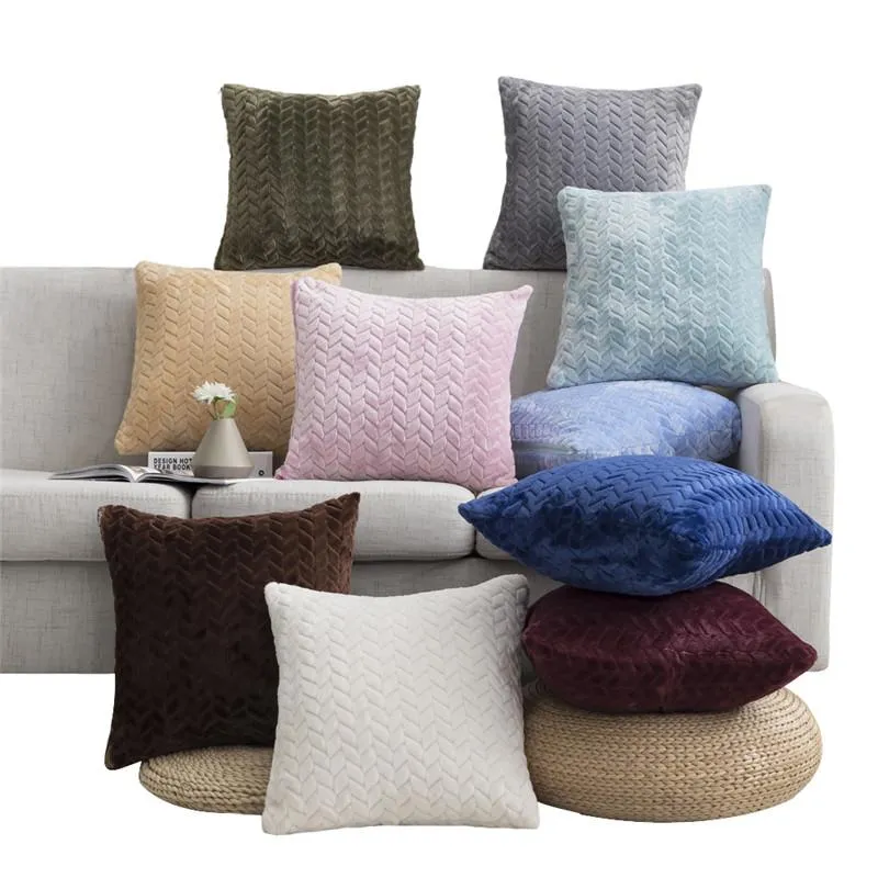 Sofa Pillows Online Solid Velvet