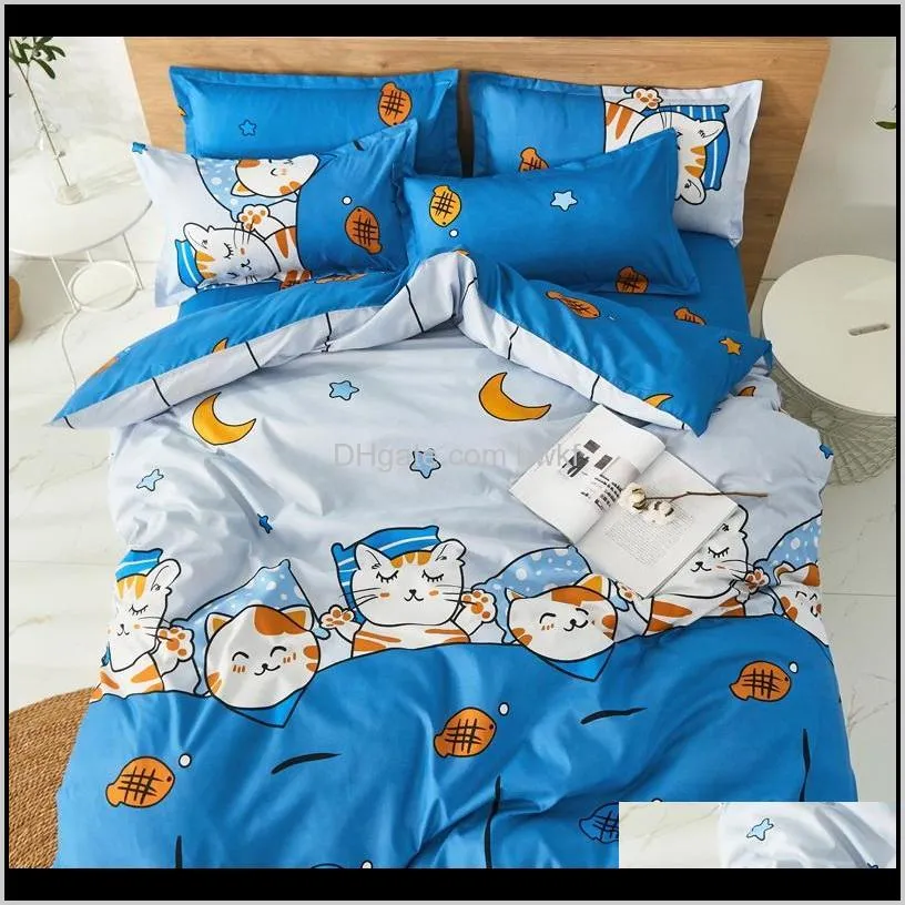 modern style home textile decoration bedding set duvet cover+bed sheet+pillowcase home textile decoration