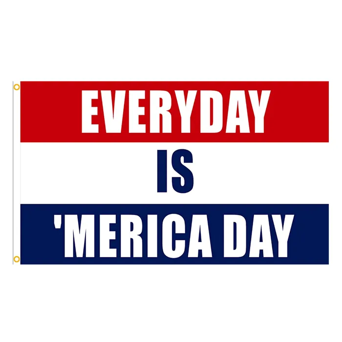 Everyday is 'Merica Day Murica 3x5ft Flags 100D Polyester Banners Indoor Outdoor Vivid Color High Quality With Two Brass Grommets
