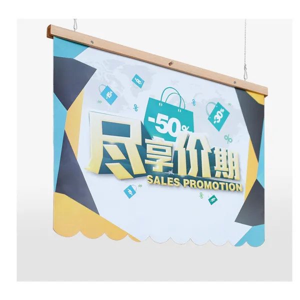 80 cm 60 cm / hängande flaggstång banner hängare rod pop reklam affisch canvas hängande rail tk brädhållare