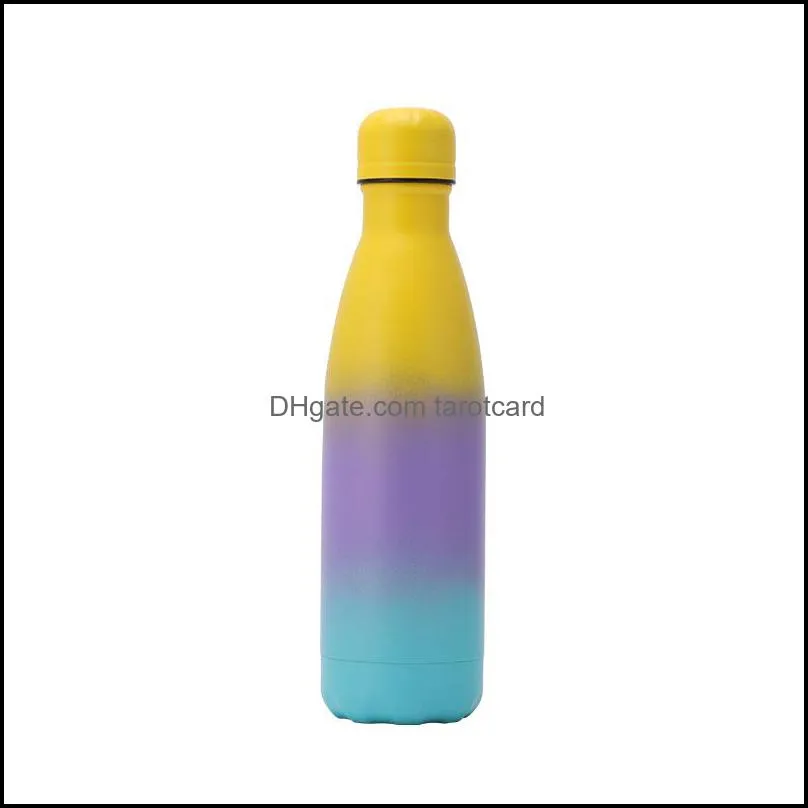 high quality 17oz water bottle stainless steel vacuum insulated thermos leakproof double walled cola shape flask free