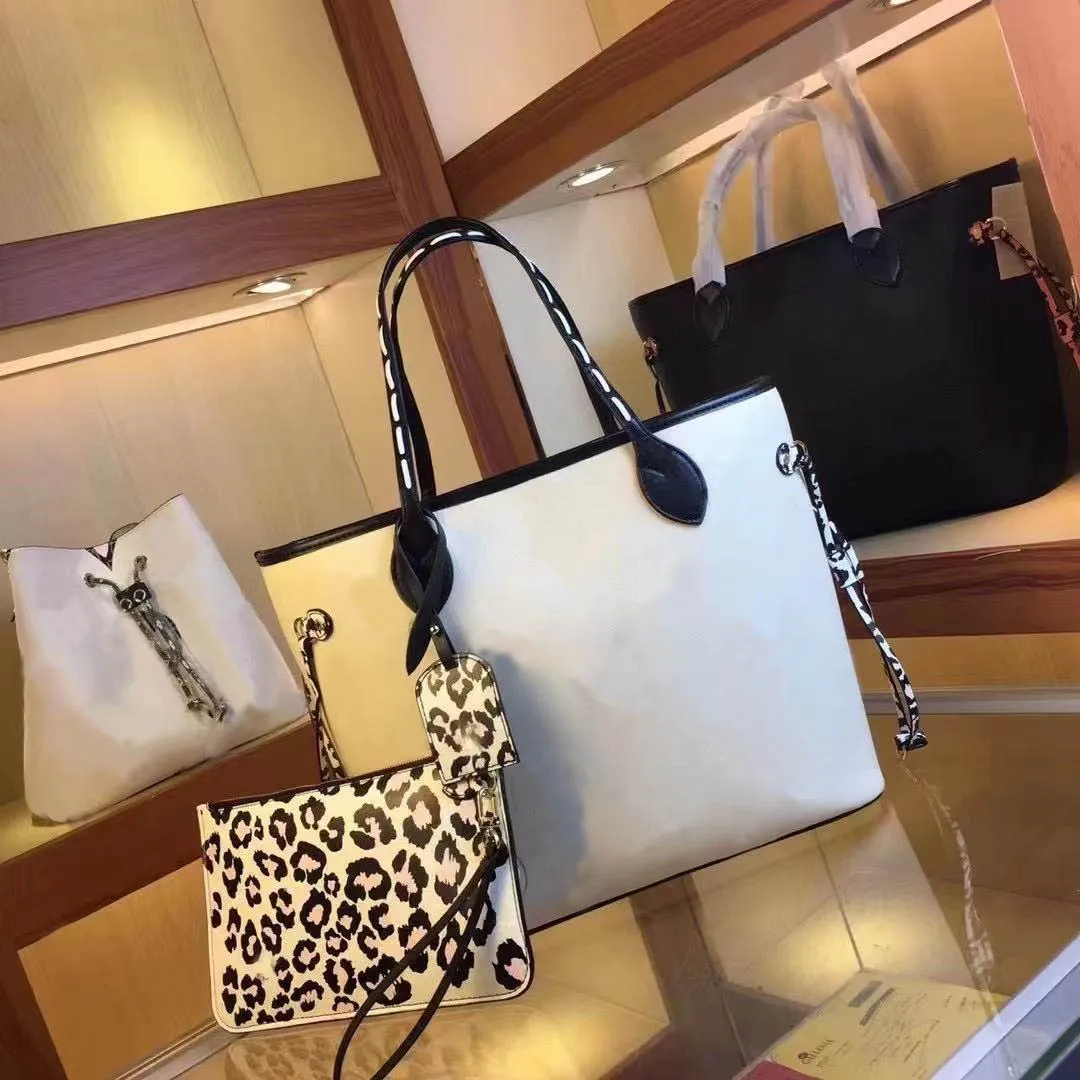 Tote bag 2 in 1 handbags leopard print Famous Classic fashion bags Ladies Handbag Large Capacity Shoulder Serial Number Date Code Totes bag with dustbag giftbag