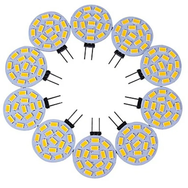 10 pcs holofotes 15 * 5730SMD 5W G4 lâmpadas LED lâmpadas de milho mini lâmpadas de luz iluminação alta potência 360 graus substituir lâmpada de halogênio 12V