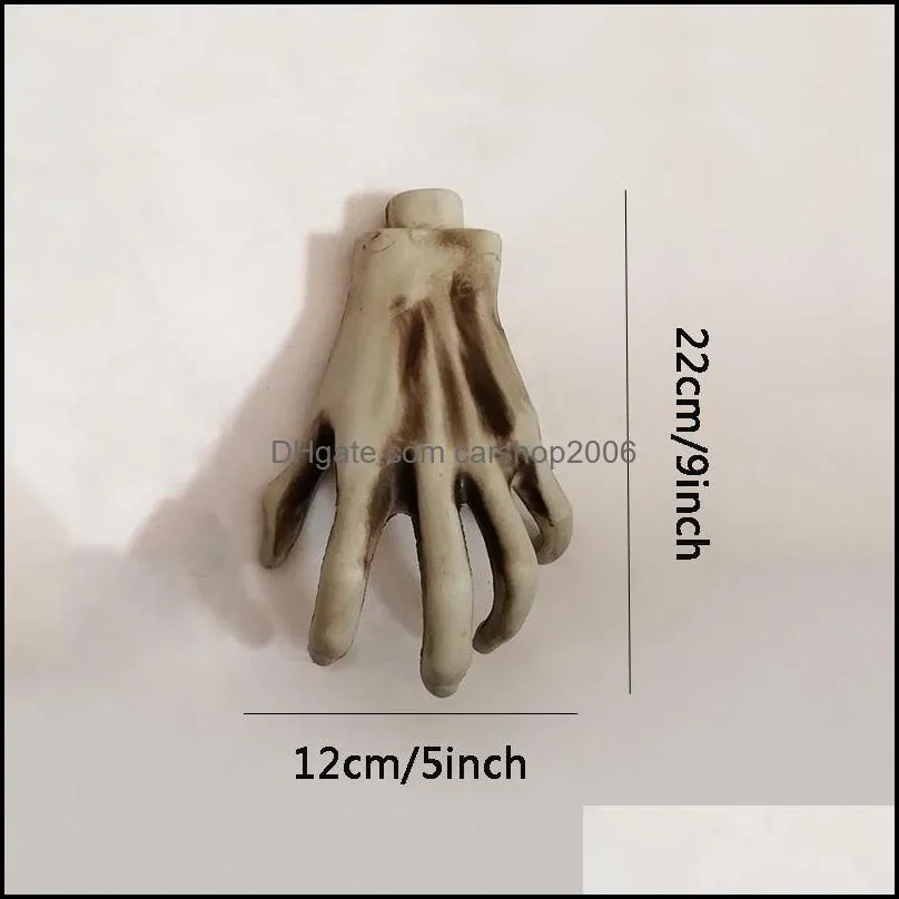 Halloween Skeleton Hand Witch Hand For Decrating Plastic Bar Haunted House Decoration Halloween Horror Props Party Decoration DBC