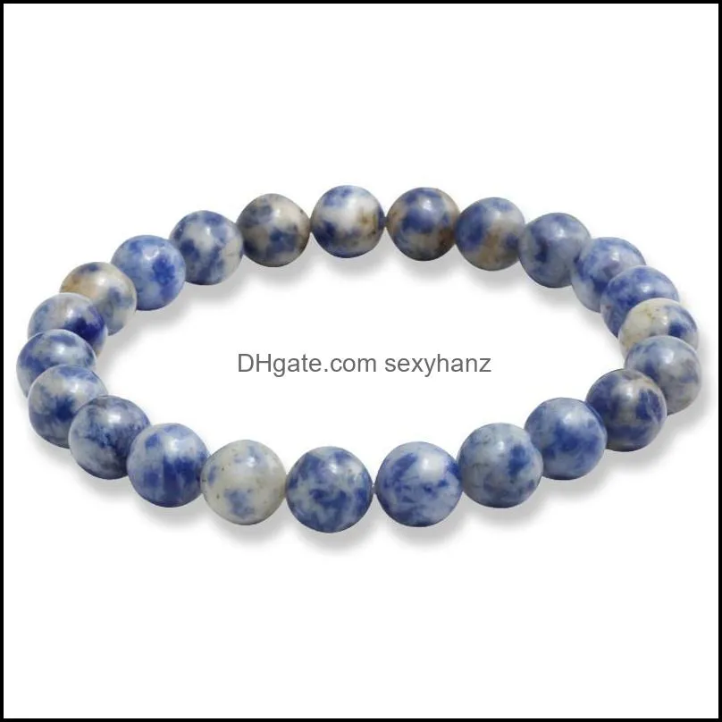 Tiger Eye Natural Lava Stone Chakra Yoga Beads Bracelets For Women Men Power Charm Bracelet Fashion Jewelry Accessories Beaded,