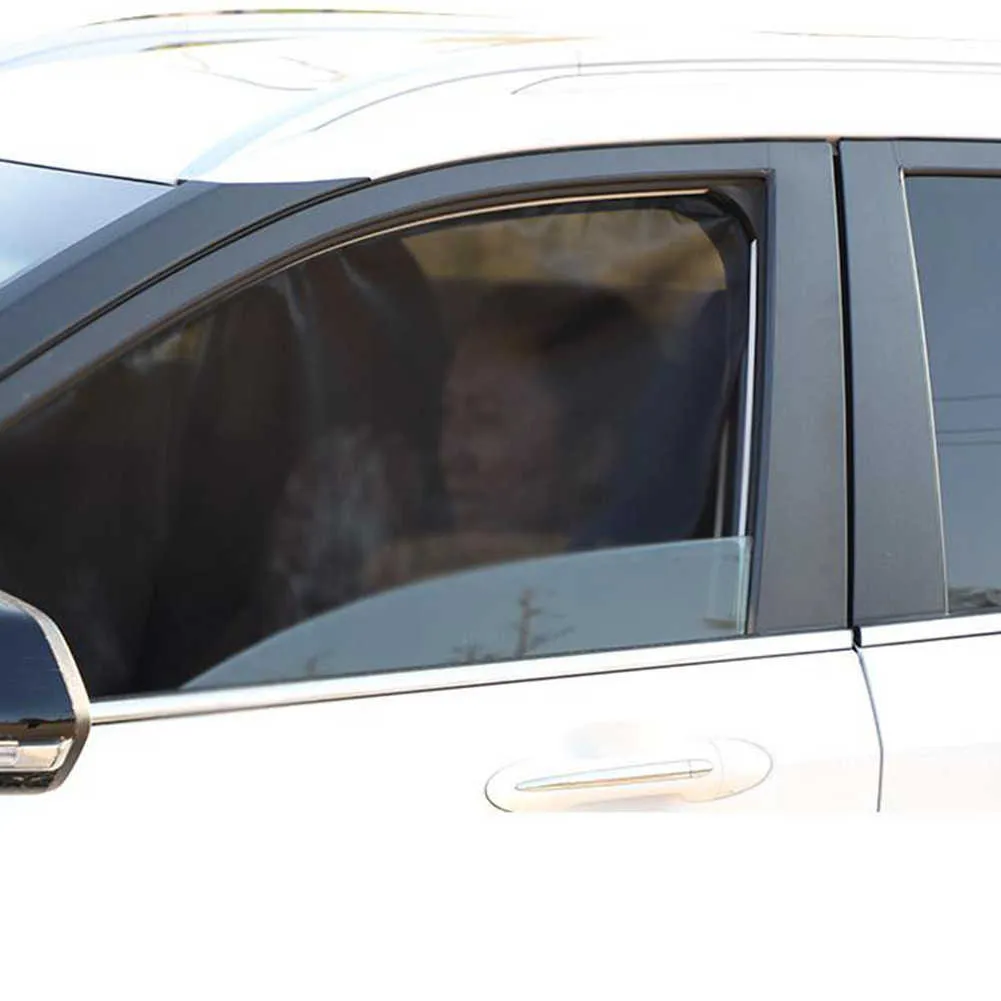 Magnetische Auto Seitenfenster Sonnenschutzabdeckung Sonnenblende  Sommerschutz Fenster Vorhang Abdeckung für vorne hinten schwarz Autozubehör