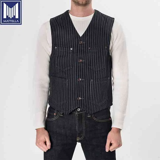 Vest Jeans Brand Tom Tompson Fabric 14oz Selvedge Traditional Vintage