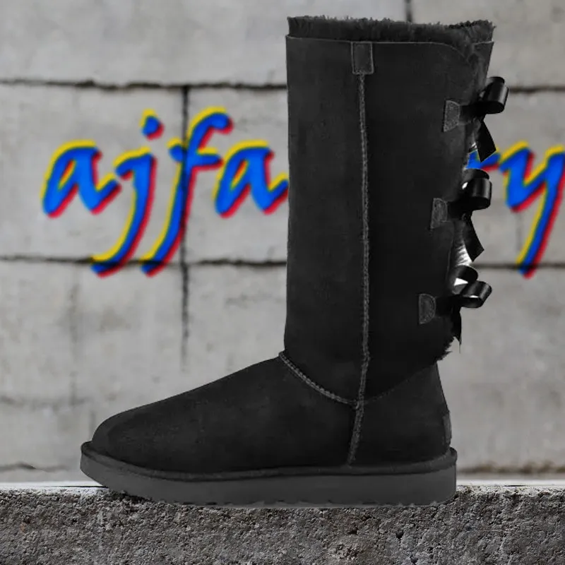 Designer Winter Winter Snow Boots Womens For Women Classic Short Bailey Bow Tall Button Triplet With Fur Furry Booties From Xmwygj001 46.05 DHgate.Com