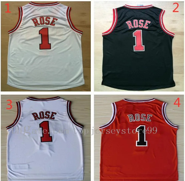 2021 빈티지 레트로 농구 33 Scottie 91 Dennis Pippen Rodman Jerseys 저렴한 데릭 블랙 1 로즈 유니폼 검은 빨간색 스트라이프 화이트 반바지 100 % 스티치