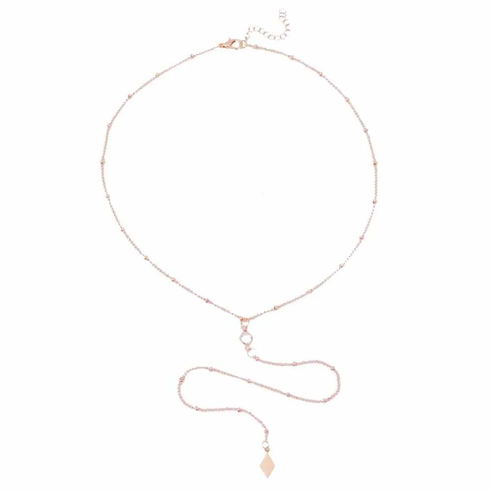 KISS-WIFE-beach-Gold-Filled-Necklace-Y-Layering-Necklace-CZ-charm-Women-Necklace (2)