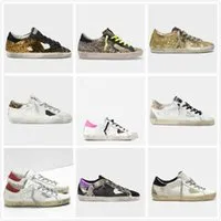 Golden Super star Sneakers Women Casual Shoe man fashion Trainers Sequin Classic White Do-old Dirty Shiny silver Shoes