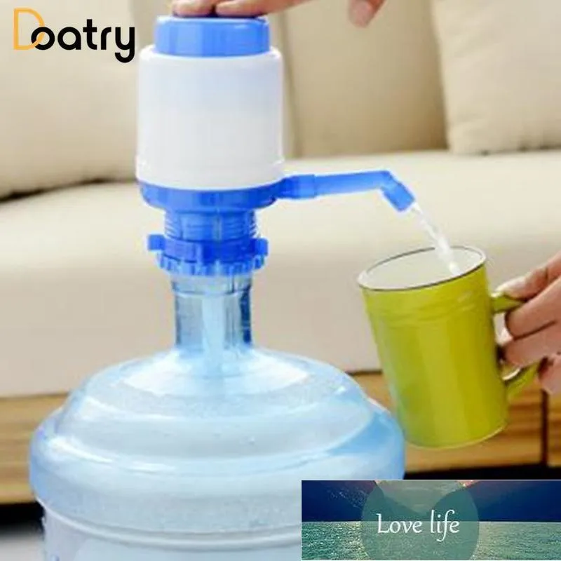 Waterflessen drinkware 5 gallon gebotteld water drinken ideale hand pers handmatige pomp dispenser kraan draagbare huis outdoor officetools fabriek prijs expert