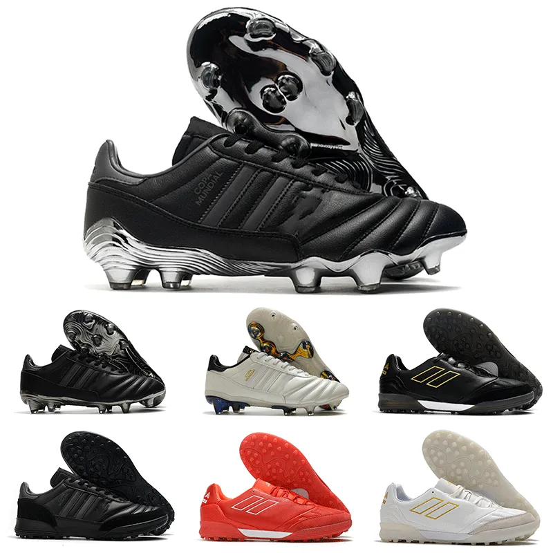 2023 Date Copa Mundial 21 EC FG Chaussures de football de haute qualité Noir Blanc Rouge COPA Team 20 TF Crampons de football Bottes Taille extérieure 39-45