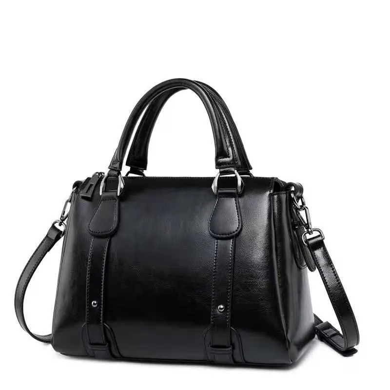 HBP Factory Luxury Partihandel Fashion Real Pure Cow Leather Ladies Väskor Kvinnor Sid Sling Handväskor