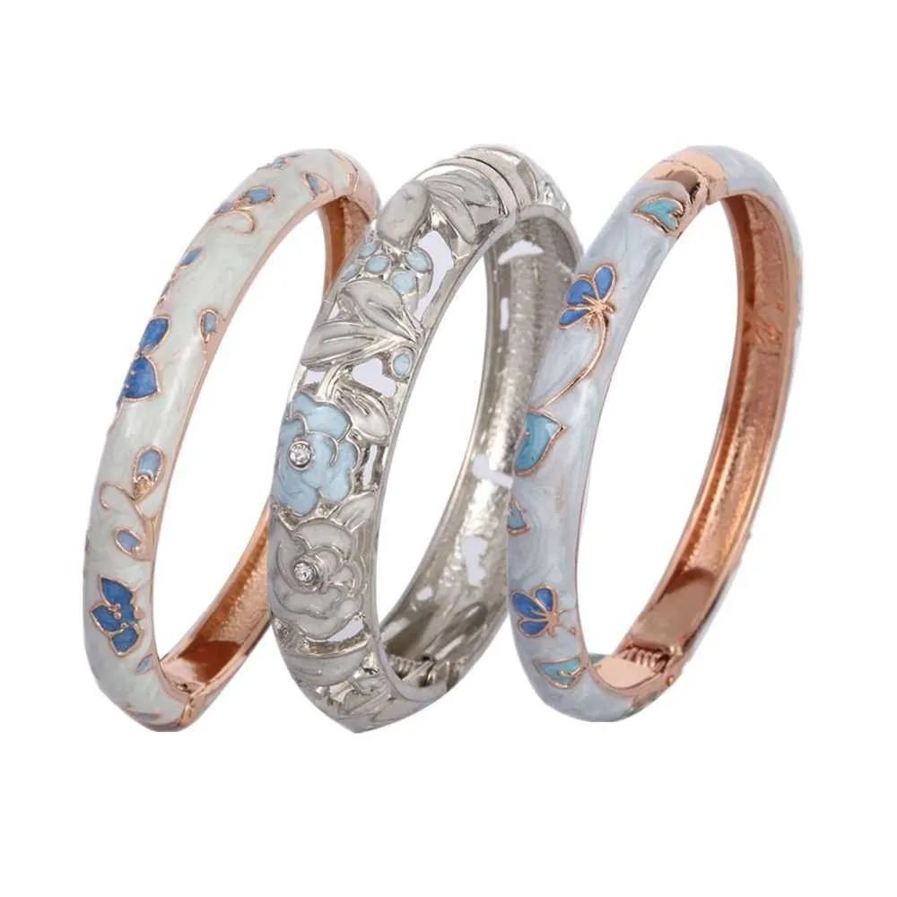 ujoy vintage light blue tone bracelets jewellery for women