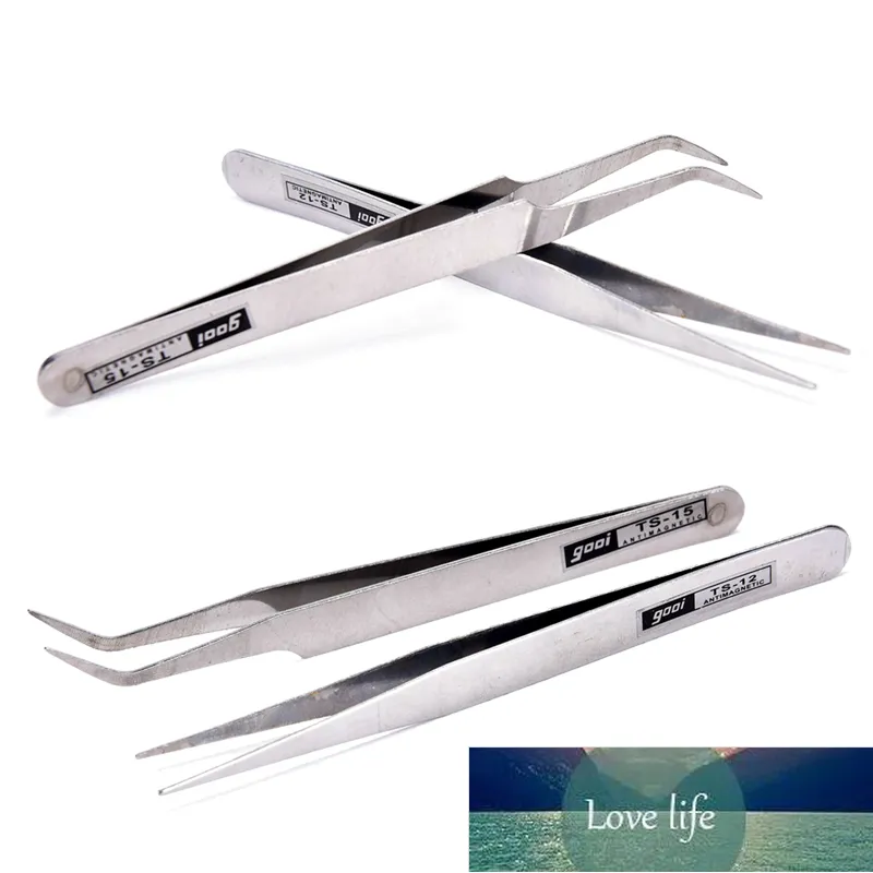 2 x de aço inoxidável cílios Gems Pick Tools Cosmetic Tweezers Nail Art Supplies Alta Qualidade Durável Preço de Fábrica Especialista Qualidade Qualidade Mais Recente estilo Original