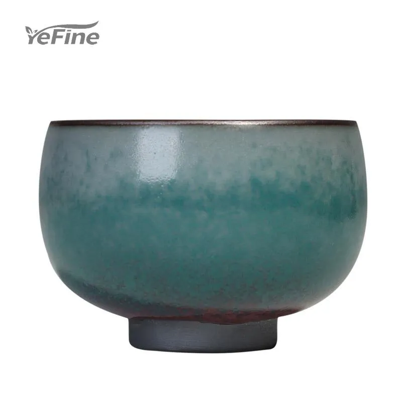 YeFine Kiln Change Zen Meditation Cup Ceramics Home Master Cups Soucoupes