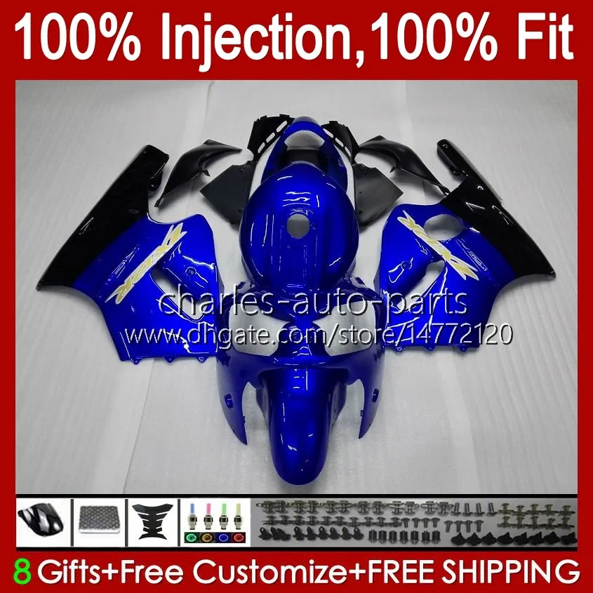 Injection OEM Body For KAWASAKI NINJA ZX 1200 CC 12 R ZX1200C ZX12R 00 01 Bodywork 2No.9 ZX 1200 12R 1200CC ZX-12R 2000 2001 ZX1200 C 00-01 100%Fit Fairing glossy blue