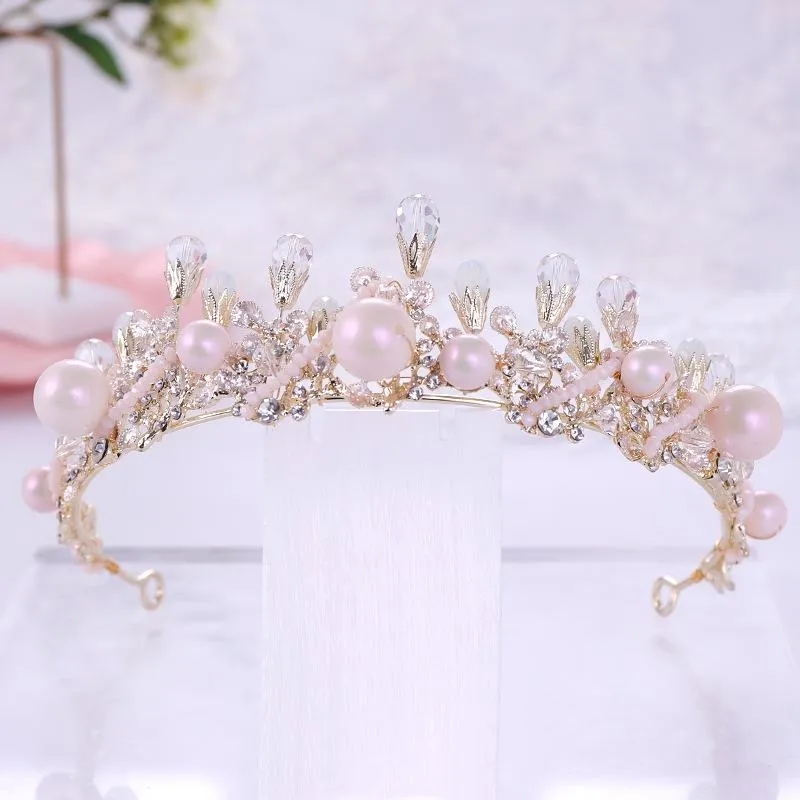 Pinces à cheveux Barrettes mariée cristal couronne coiffure exquise mode classique à la main accessoires de mariage pour les femmes demoiselle d'honneur bijoux