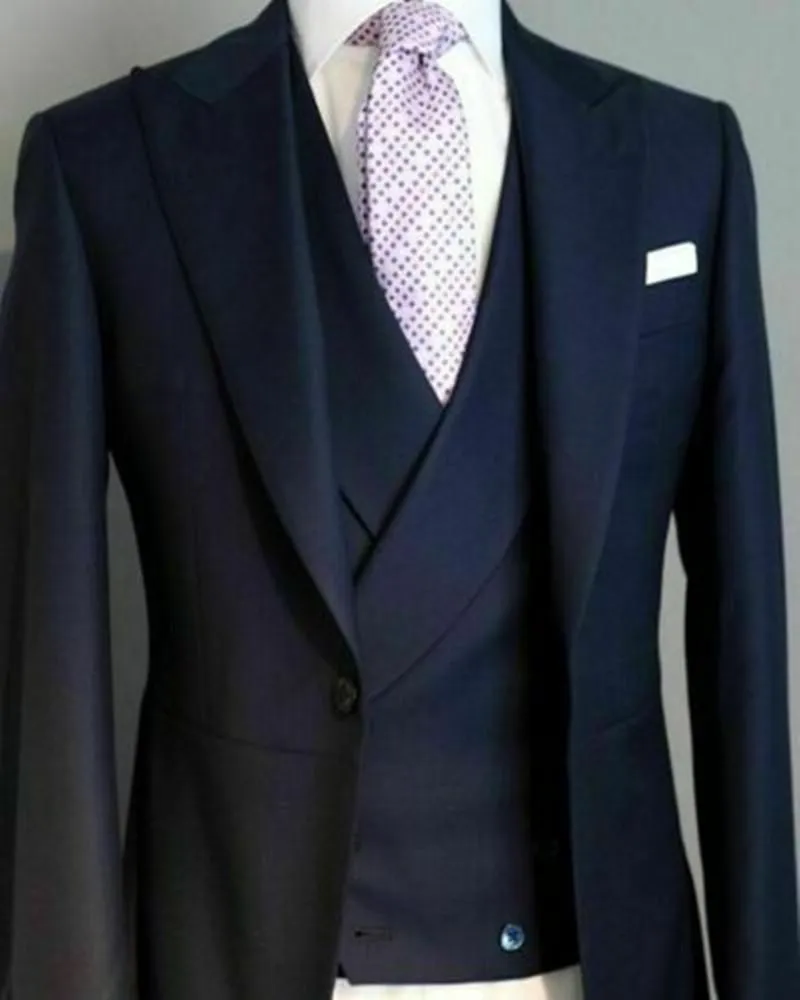 Abiti da uomo Blazer da uomo d'affari vestibilità regolare smoking formali sposo abito da sposa blazer su misura