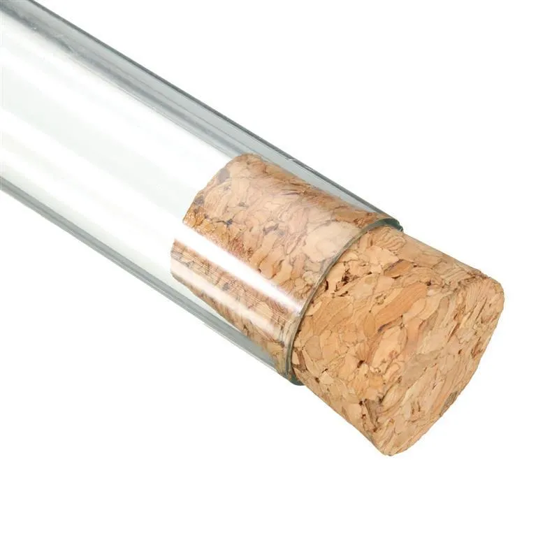 25x200mm Pyrex Glass Test Tubes with Corks - High Temperature Resistant ...