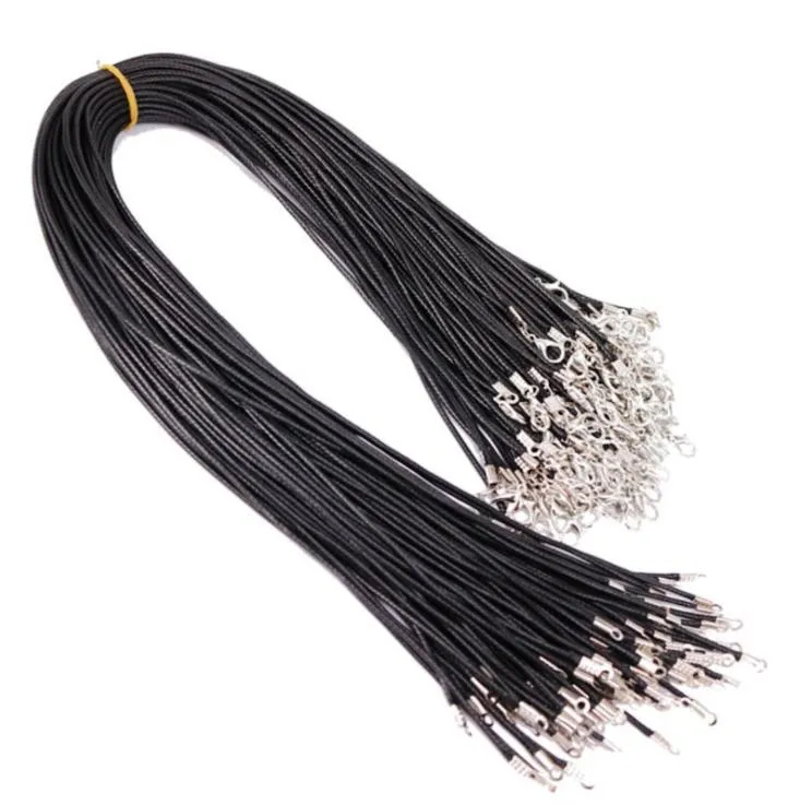 Pendant & Pendants Jewelry Drop Delivery 2021 Chains Chokers Twisted Braided Black Cord Chain Necklace String For Women Rope Leather