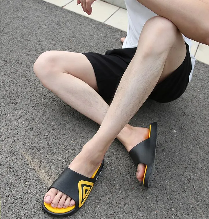 Soft White And Yellow Slides For Men And Women Perfect For Home
