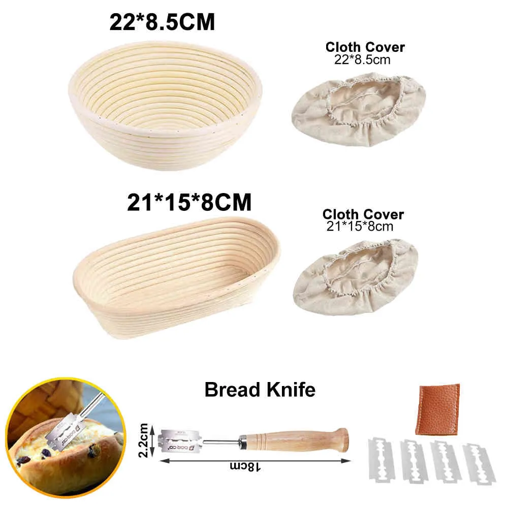 Banneton Proofing Basket Set For Rattan Sourdough Round/Oval Wicker Bread  Baskets For Bread Baking And Dough Fermentation From Yiyu_hg, $27.37