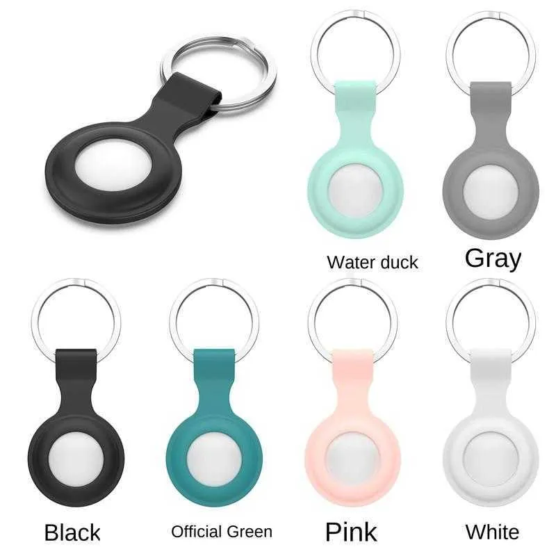 Silicone Protective case For  Airtag tracking device Tracker Locator Anti-lost Bag With Keychain For handbag Fashion Bags Pet Dog Collar Accessories