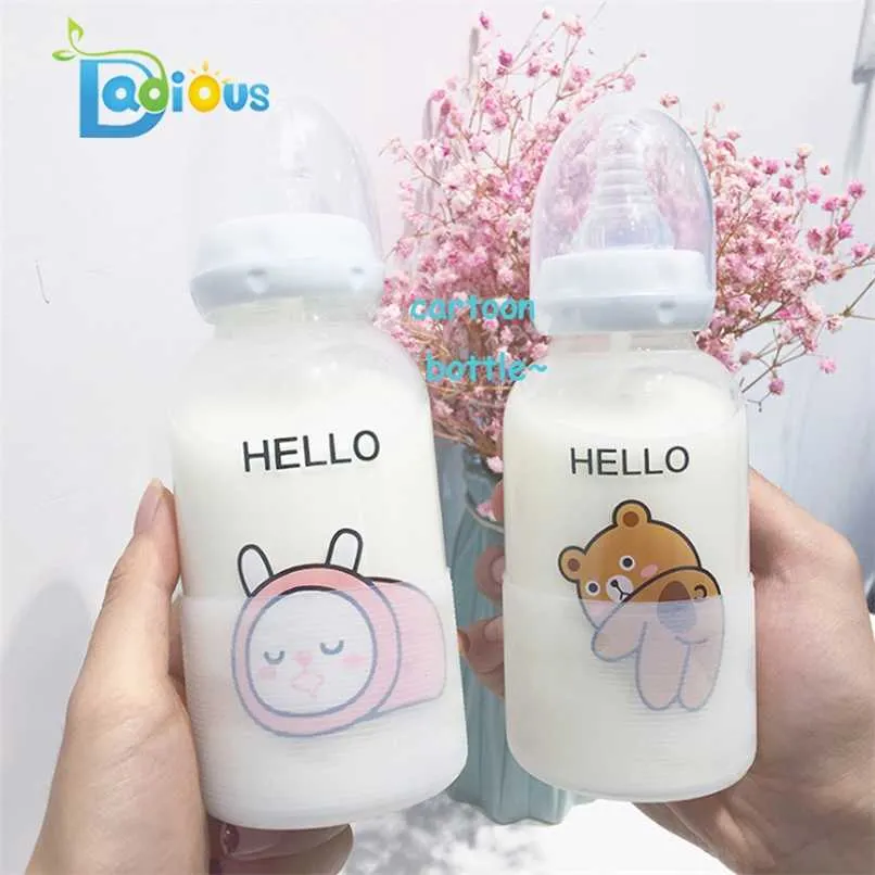 ABDL Bottle Glass Adult Baby DDLG BOTTLE Feeding Bottle with Adult Sized Nipple 211023