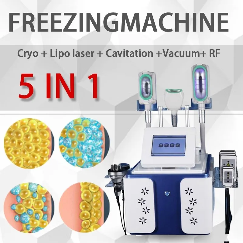 Other Beauty Equipment 2022 Cryolipolysis Fat Freezing Slimming Machine RF Ultrasonic Cavitation Lipo Laser Loss Weight Removal Skin Tightening Wrinkle Removal