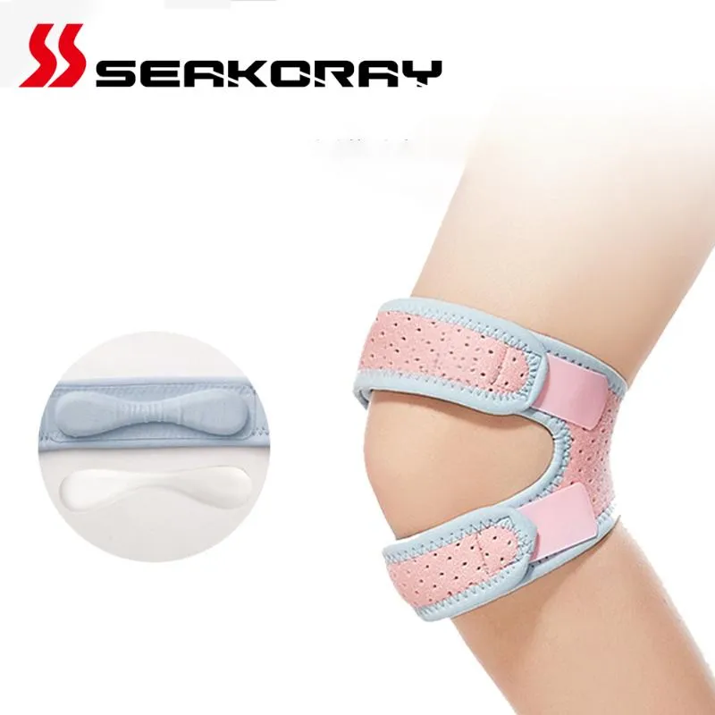 Cotovelo joelho almofadas 1 pcs suporte de suporte ajustável Proteger o menisco embutido silicone executando engrenagem protetora de fitness