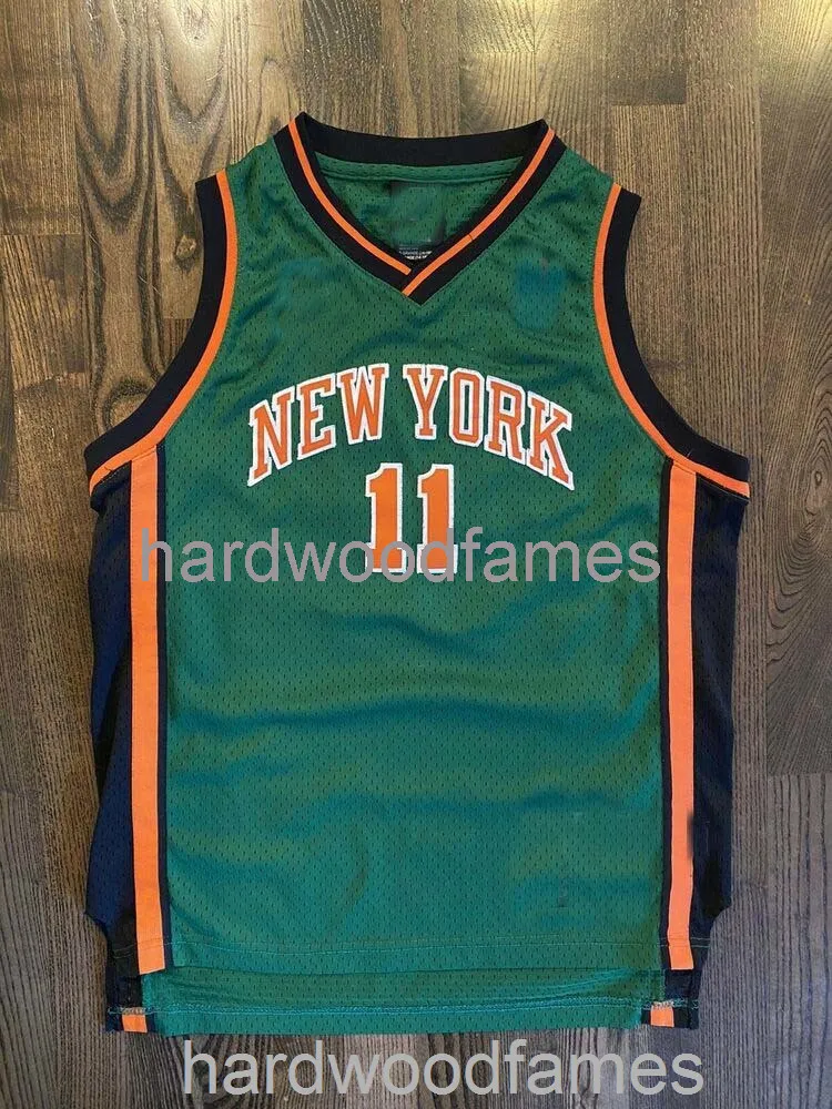 Stitched Custom JAMAL CRAWFORD # 11 St Patricks Day Jersey Uomo Donna Youth Basketball Maglie XS-6XL