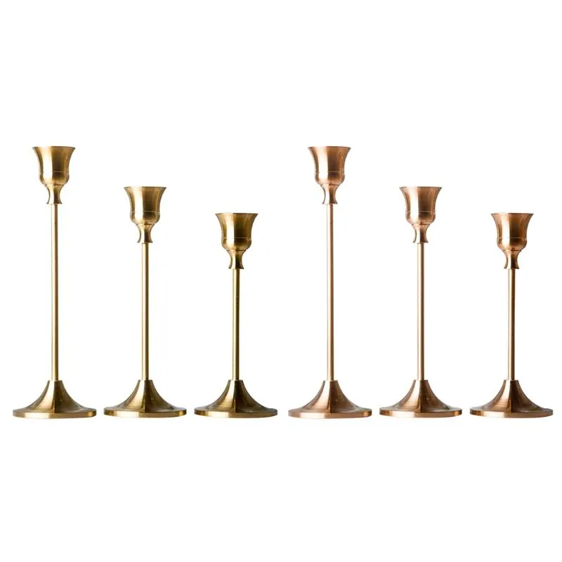 Candle Houders 3 stks / set Metalen Candelabra Houder Huwelijkstafel Centerpieces Stand Candelabrum Desktop Woondecoratie LX0C