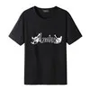 23SS Verão Designer Mens Camisetas Homens Mulheres Carta Tees Preto Branco Casual Solto Slim Moda Roupas Design High Street Tee Camisetas Boa Qualidade Tamanho M-4XL K2CM