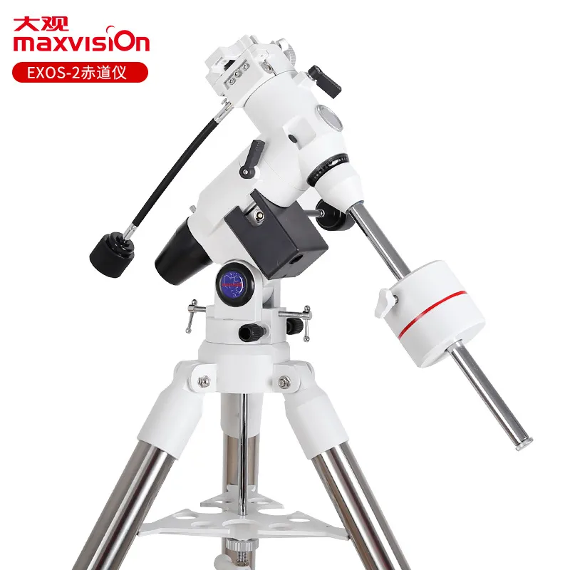 Maxvision exos-2 instrumento equatorial de 2 polegadas, suporte de tripé de aço inoxidável grosso, acessórios de telescópio astronômico