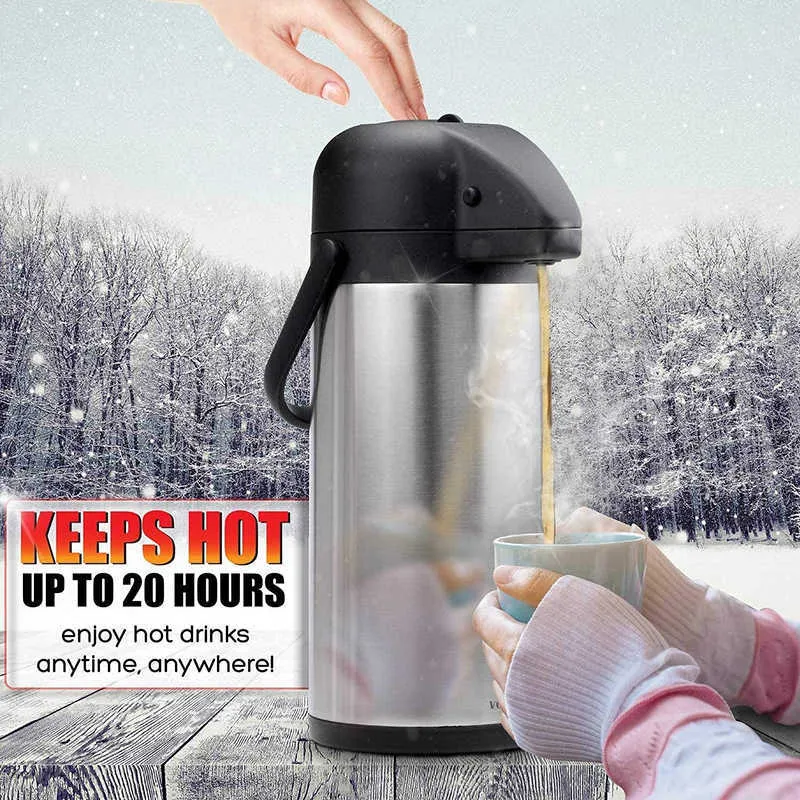 Dispenser Caffè Con Bevande Calde E Fredde Airpot, Urna Thermos In