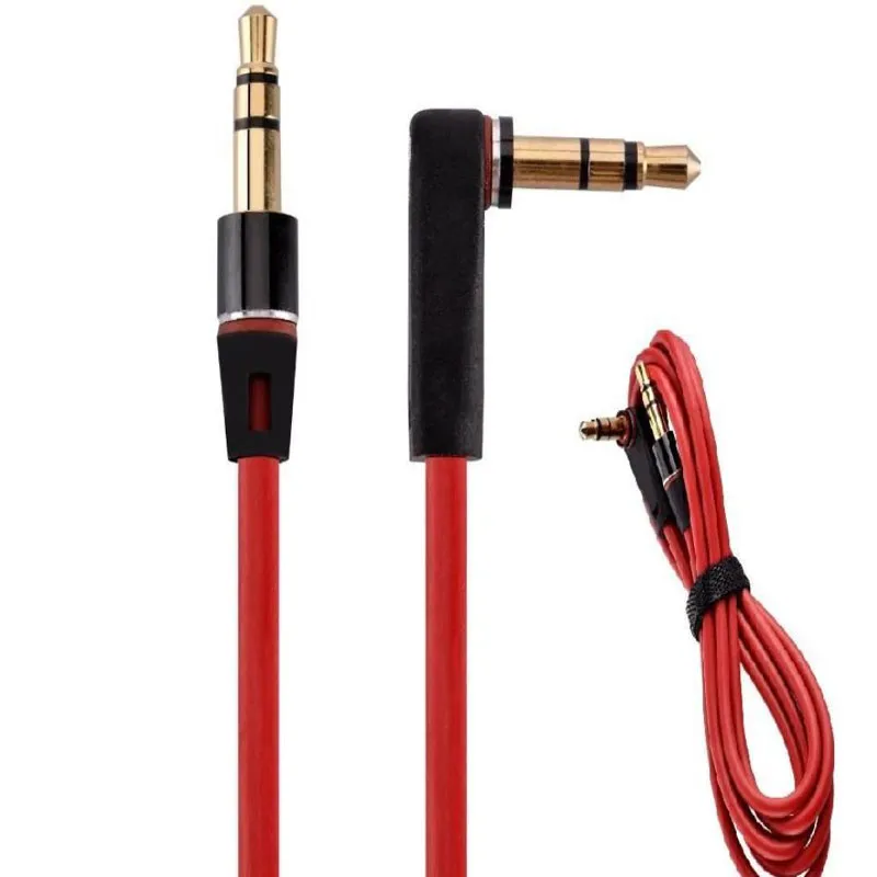 Câble d'extension Audio Aux à Angle droit de 3.5mm mâle à mâle à 90 degrés pour haut-parleur mp3 mp4 et casque