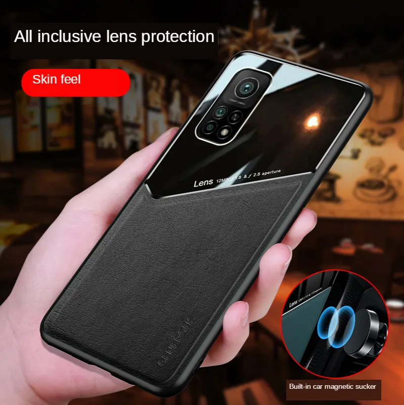 Fodral för Xiaomi MI 10T PRO 10T Lite Case Luxury Soft Leather Texture Magnetic Protective Cover för MI 11 Ultra Note 10 Lite Fundas