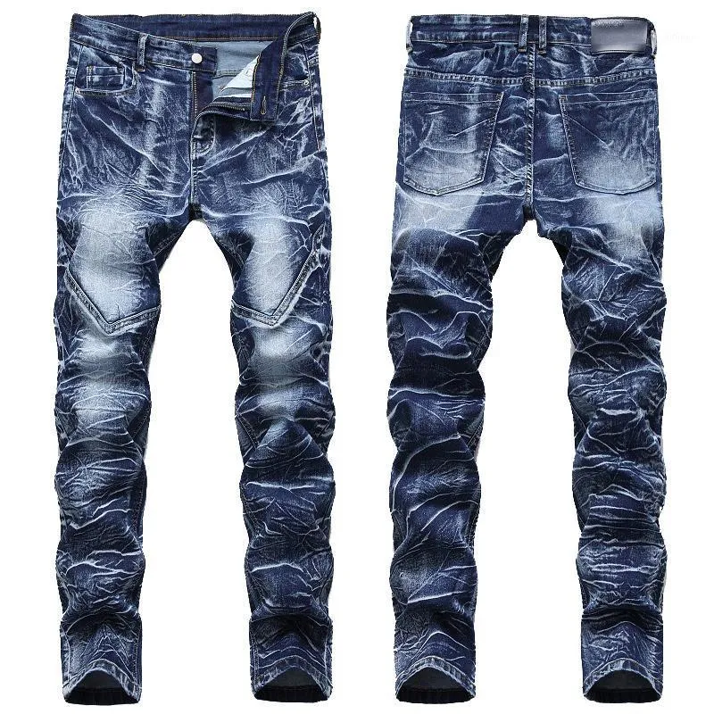 Mens Denim Straight Jeans Oversized Fashion Trend Male Streetwear ...