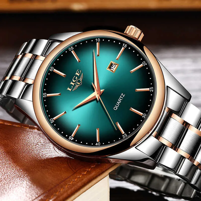 Reloj LIGE Original de marca superior para hombre, relojes clásicos con  esfera romana, reloj de pulsera de lujo para hombre, reloj luminoso  resistente