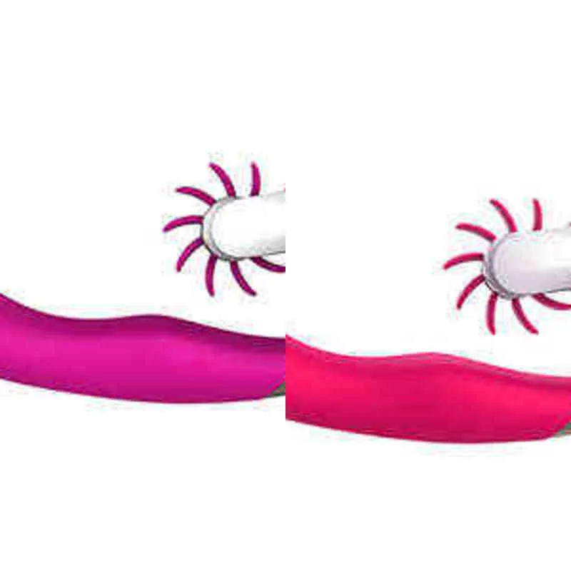Nxy Sex Vibrators 12 Speed Rotation Brushes Oral Tongue Licking Rod Toy g Spot Dildo Vibrator for Women Vibrating Clitoris Stimulator Toys 1215